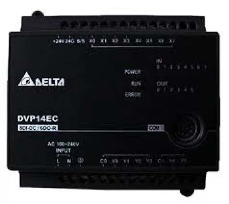 DVP14EC00R3 14 Point, 8DI/6DO (Relay), 100~240 AC Power , 1COM: RS232